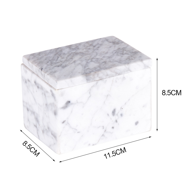 White Marble Storage Box White Marble Storage Box
