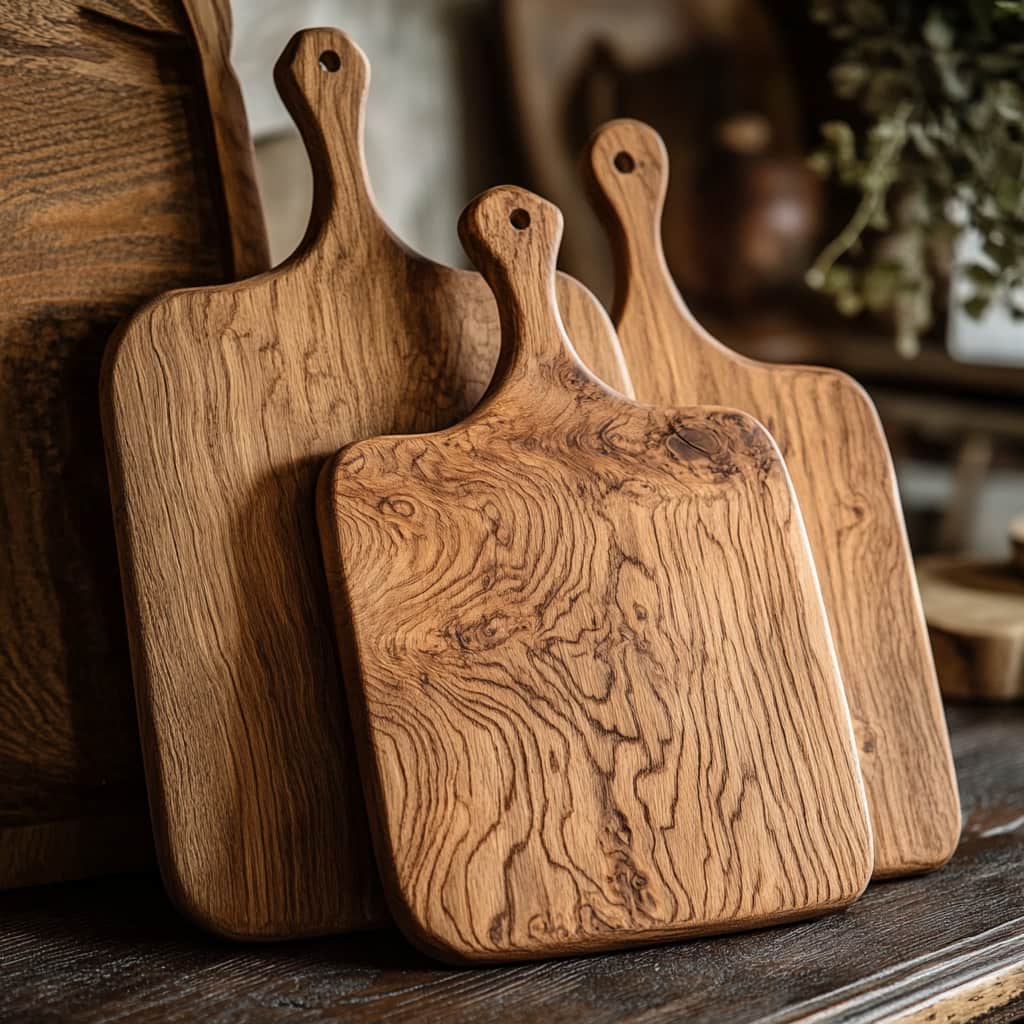 Round Wood Serving Tray Round Wood Serving Tray