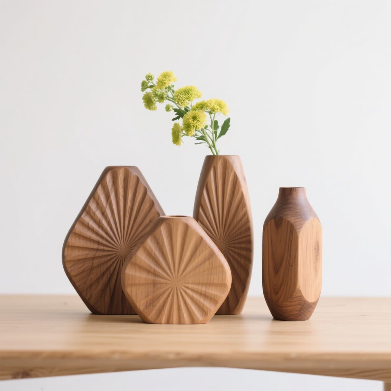 Decorative Wooden Flower Vase