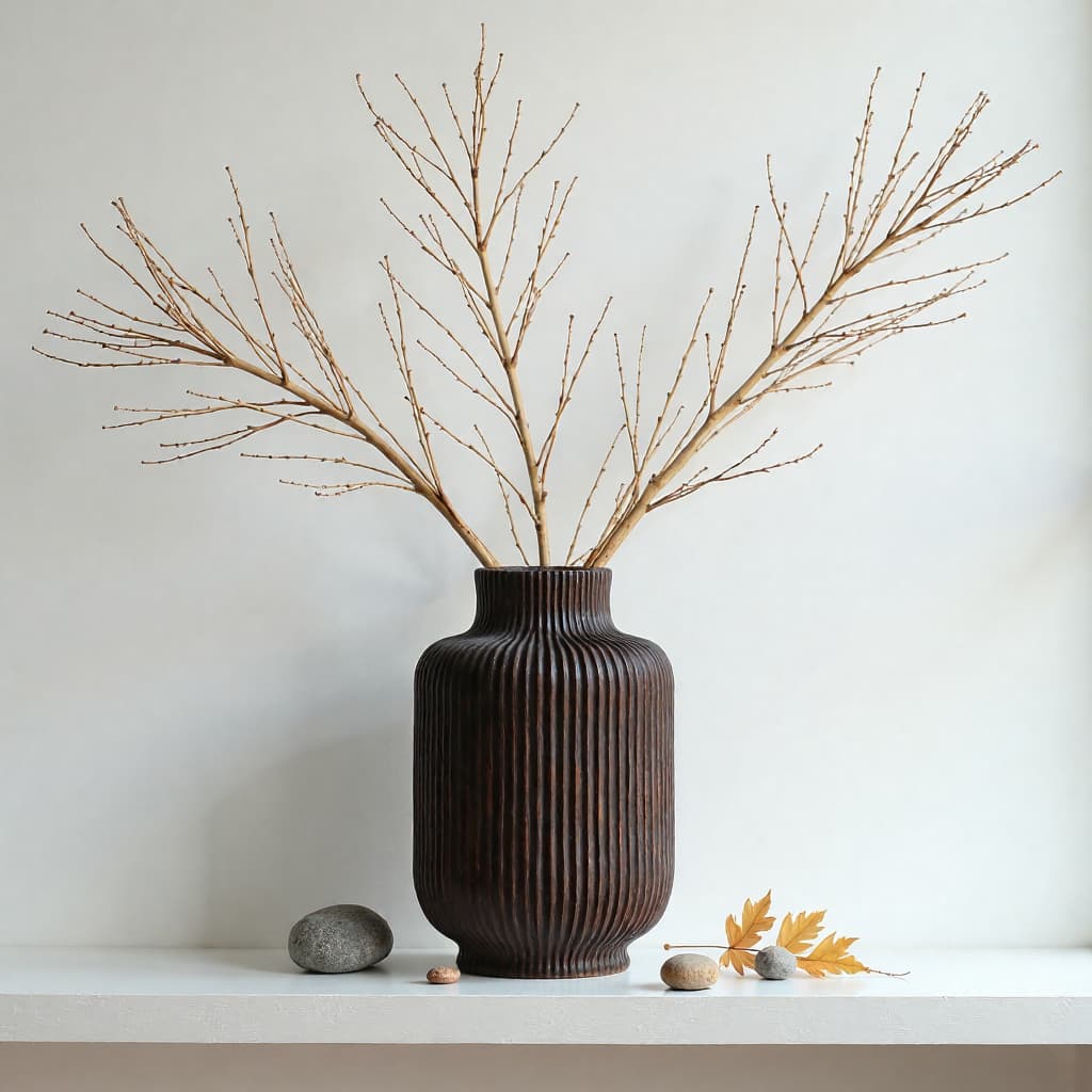 Vintage Wood Vase Personalised
