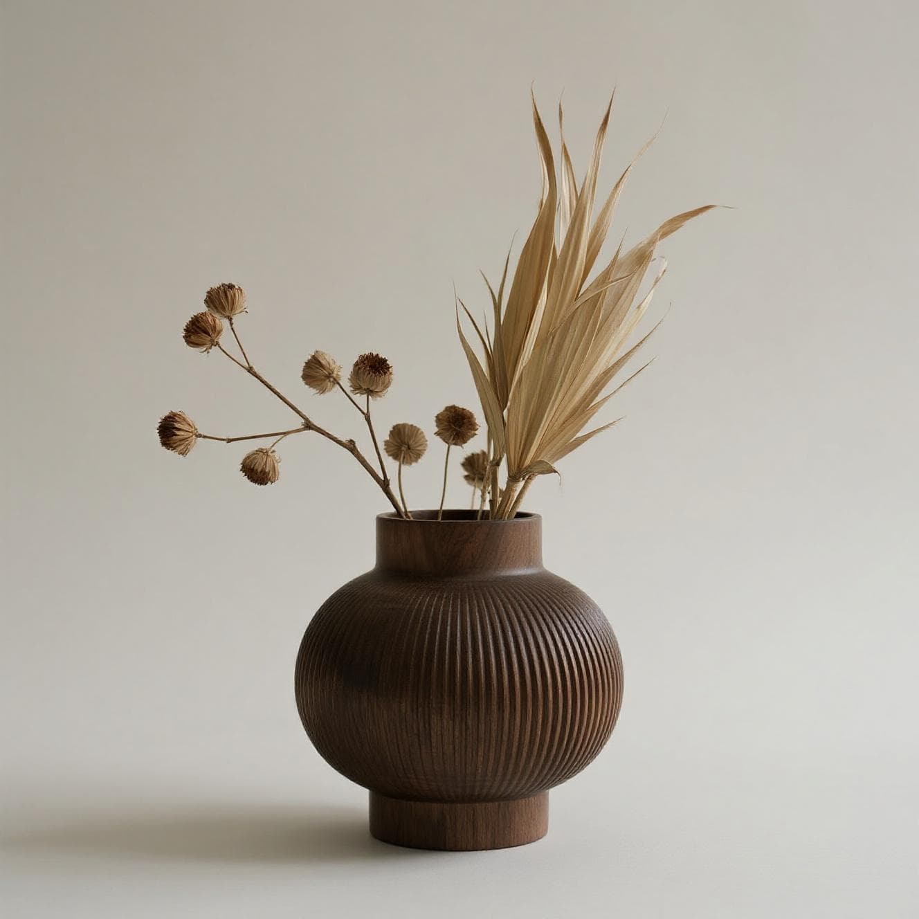 Decorative Tall Wooden Vases
