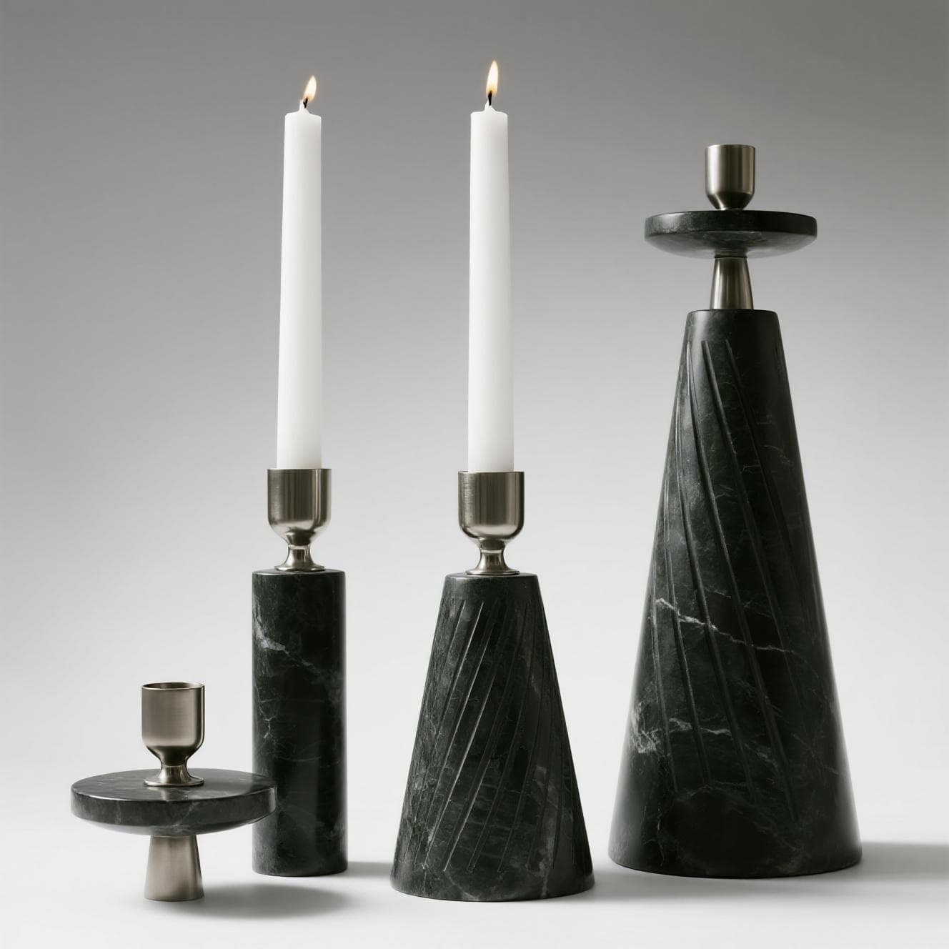 Marble Brass Candle Holder Marble Brass Candle Holder