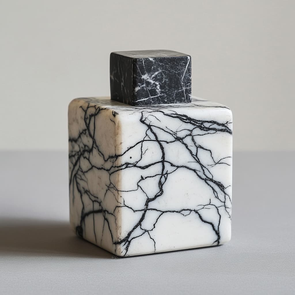 Marble Spice Jar Containers